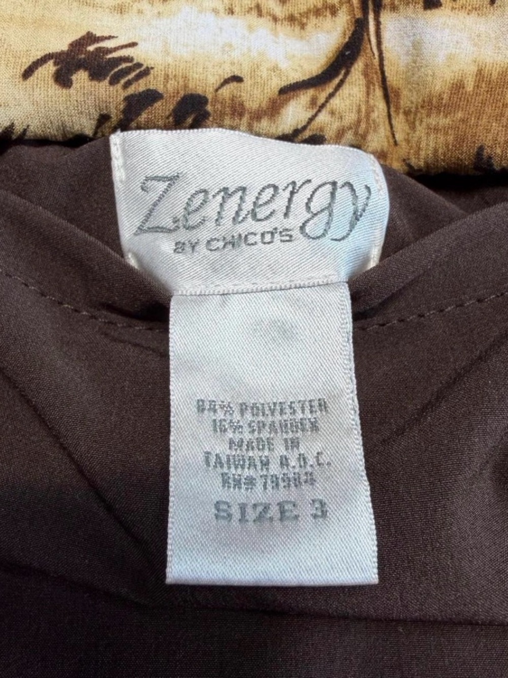 Zenergy by Chico’s Safari Animal Print Reversible Vest Women’s 3 (XL) Outdoor - Picture 2 of 8